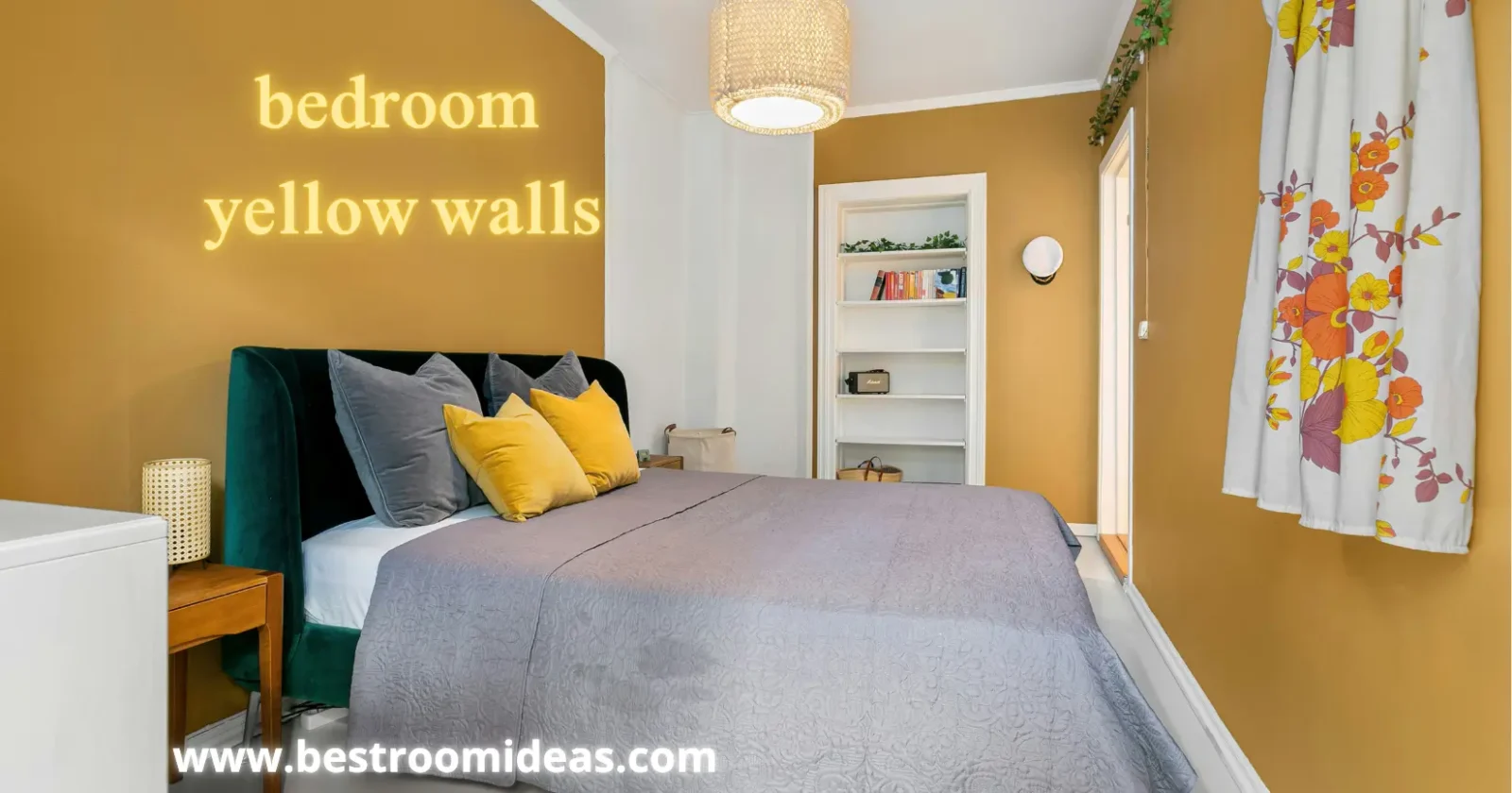 bedroom yellow walls ideas